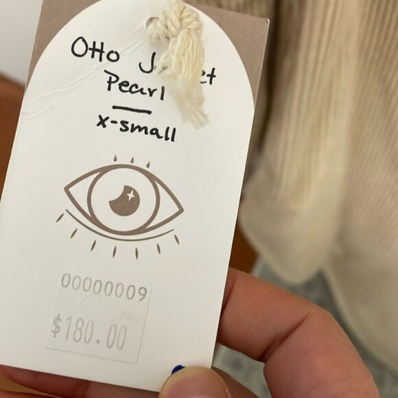 NWT-Jackson Rowe Otto Corduroy Cream Jacket - Picture 3 of 6